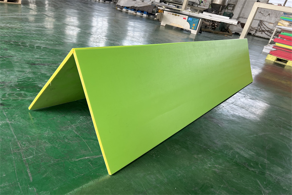 Bending HDPE sheet